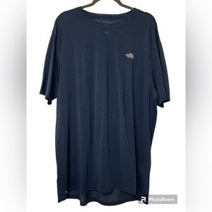 The North Face Vaporwick Thin Athletic Navy Blue T-shirt Size XL